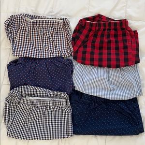 6 pack bundle of J Crew boxers